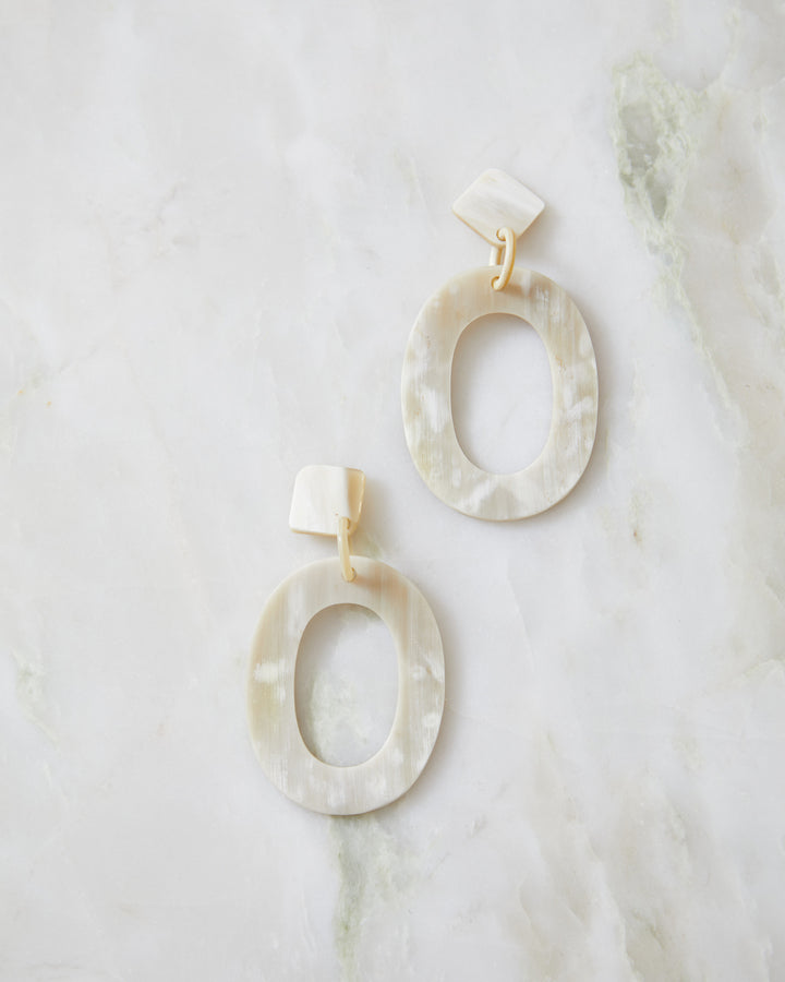 Natural Horn Earring No 2 - OPELLE bag opelle handbag opellecreative