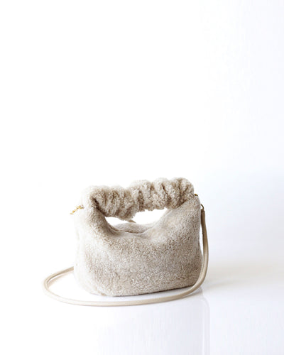 Evie Bundle | Curly Shearling Ivorine - OPELLE bag opelle handbag opellecreative