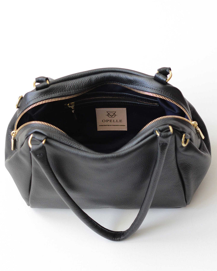 Odine Satchel - Opelle bag Permanent Collection - Opelle leather handbag handcrafted leather bag toronto Canada