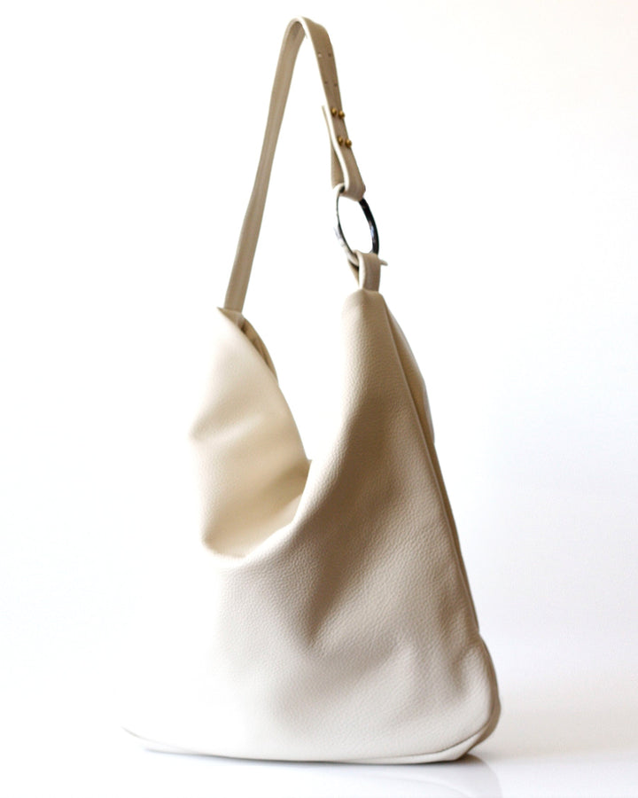 Roberta Tote | Ivorine Pebbled